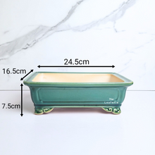Load image into Gallery viewer, The Leaferie Bonsai Tally Series 5 . rectangular bonsai pot..2 colours. ceramic material 
