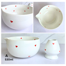 Load image into Gallery viewer, Matcha set series 2  ceramic matcha sets with L'LEAFERIE branding on a marble background.
