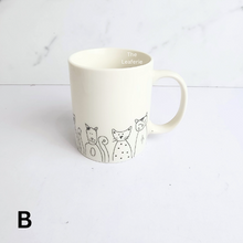 Load image into Gallery viewer, the Leaferie olivier series 5 . coffee cup and mug cat motif
