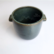 Load image into Gallery viewer, The Leaferie Marcel black flowerpot. ceramic material
