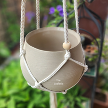 Load image into Gallery viewer, The Leaferie Lyon Hanging pot Series 15. with string and no drainage hole
