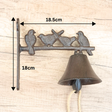 Load image into Gallery viewer, Cast Iron Bird Door Bell
