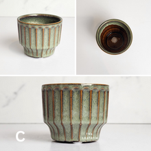 Load image into Gallery viewer, The Leaferie Petit Pots Series 11 . 12 designs mini ceramic pots. view of design C
