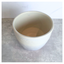 Load image into Gallery viewer, The Leaferie Harlan flowerpot. ceramic material. red base
