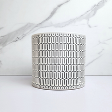 Load image into Gallery viewer, The Leaferie Izel white geometric flowerpot. ceramic material
