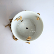 Load image into Gallery viewer, The Leaferie Gezila hanging ceramic pot.
