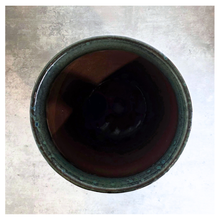 Load image into Gallery viewer, Aster Tall Decorative pot with speckled pattern on a marble surface, branded 'LEAFERIE'.
