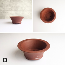 Load image into Gallery viewer, The Leaferie Bonsai Pot Series 34. Zisha material . 5 colours. Design D
