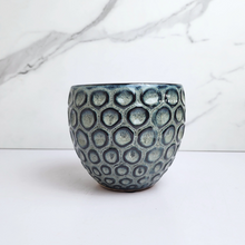 Load image into Gallery viewer, The Leaferie Selda blue pot. ceramic material
