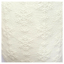 Load image into Gallery viewer, Yule snowflakes White textured planter with gold interior on a light gray background, featuring the Leaferie brand.
