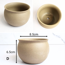 Load image into Gallery viewer, The Leaferie Yale flowerpots. 6 designs ceramic grey pots
