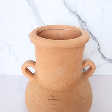 Load image into Gallery viewer, The Leaferie Yzel Terracotta flowerpot. pot with 2 handles
