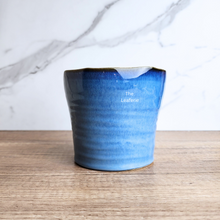 Load image into Gallery viewer, The Leaferie Pelagia blue ceramic pot
