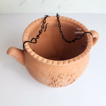 Load image into Gallery viewer, The Leaferie Yasmin Hanging terracotta kettle pot
