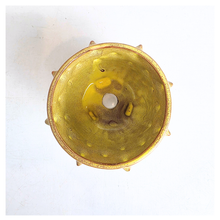 Load image into Gallery viewer, The Leaferie Nico yellow ceramic flowerpot
