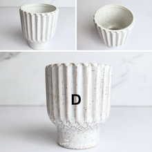 Load image into Gallery viewer, The Leaferie Petit Pots Series 12 . mini small ceramic pot. 9 designs. Design D
