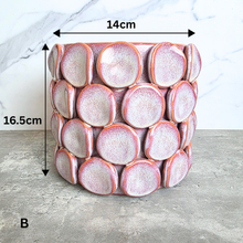 Load image into Gallery viewer, The Leaferie Orien Handmade pot. 3 designs ceramic pot.
