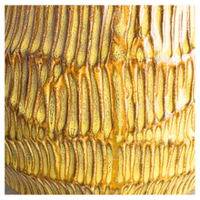 Load image into Gallery viewer, Prairie Gold textured planter on a gray surface with 'LEAFERIE' 

