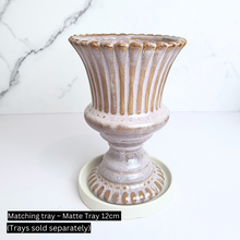 Load image into Gallery viewer, The Leaferie Tuari trophy ceramic pot. 2 sizes.
