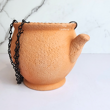 Load image into Gallery viewer, The Leaferie Yasmin Hanging terracotta kettle pot
