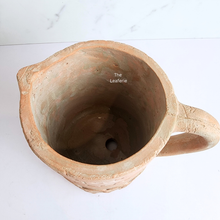 Load image into Gallery viewer, The Leaferie Yari terracotta jug flowerpot
