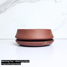 Load image into Gallery viewer, The Leaferie Bonsai pot (Series 41) 3 colour zisha or purple sand material. Design A
