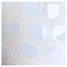 Load image into Gallery viewer, Ophel White ceramic pot with decorative pattern on a marble surface, featuring the LEAFERIE brand.
