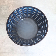 Load image into Gallery viewer, The Leaferie Tavra handmade ceramic blue pot.
