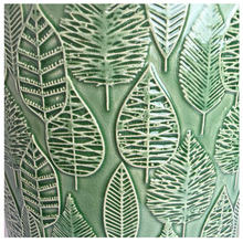 Load image into Gallery viewer, The Leaferie Cireva cermaic green floral pot
