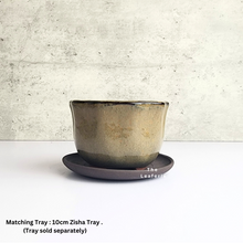 Load image into Gallery viewer, The Leaferie Bonsai Pot Series 32. 4 colours ceramic pot. Pot D with tray
