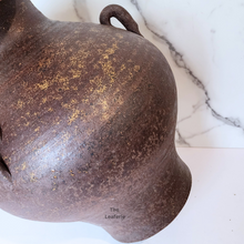 Load image into Gallery viewer, The Leaferie Anders Big bronze ceramic pot with ears
