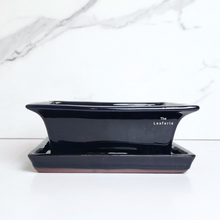 Load image into Gallery viewer, The Leaferie Bonsai pot Series 40. comes with matching tray.

