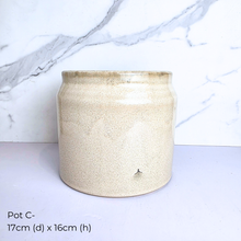 Load image into Gallery viewer, As-is ceramic pots oct/nov 25 with &#39;LEAFERIE&#39; branding.
