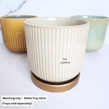 Load image into Gallery viewer, The Leaferie Samira pot. 3 colours ceramic pot
