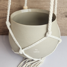 Load image into Gallery viewer, The Leaferie Lyon Hanging pot Series 15. with string and no drainage hole
