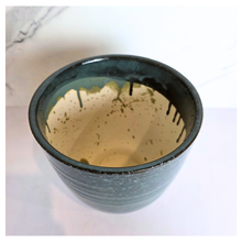 Load image into Gallery viewer, Elara Blue ceramic planter with Leaferie brand
