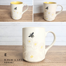 Load image into Gallery viewer, The Leaferie Olivier Mugs and cups .6 designs cups. Design E . Bee

