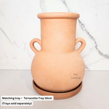 Load image into Gallery viewer, The Leaferie Yzel Terracotta flowerpot. pot with 2 handles
