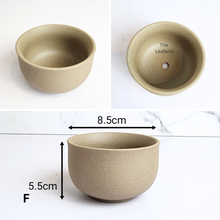 Load image into Gallery viewer, The Leaferie Yale flowerpots. 6 designs ceramic grey pots
