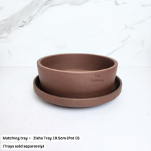 Load image into Gallery viewer, The Leaferie Reimi Bonsai Pot (Series 4) round zisha material. 4 sizes
