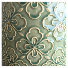 Load image into Gallery viewer, Tory Two ceramic pots with floral patterns on a marble surface, featuring the Leaferie brand.
