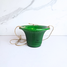 Load image into Gallery viewer, The Leaferie Lyon hanging flowerpot . 3 colours blue, green and white and 2 sizes . Ceramic material
