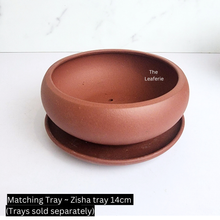 Load image into Gallery viewer, The Leaferie Bonsai Serie 59 zisha / purplesand pot
