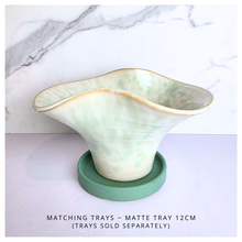 Load image into Gallery viewer, Kaiyo Leaferie Signature Ceramic planter with gold rim 
