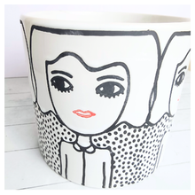 Load image into Gallery viewer, Rose Flowerpot (2 sizes)
