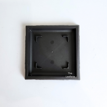 Load image into Gallery viewer, The Leaferie plastic Bonsai pots with trays. rectangular and square shape. Black Colour
