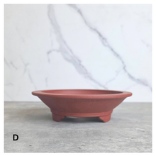 Load image into Gallery viewer, BOnsai 95. zisha Collage of four bonsai pots in different colors with 'LEAFERIE' branding on a marble background.
