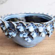 Load image into Gallery viewer, The Leaferie Handmade LYSA ceramic pot . 2 colours blue and yellow.
