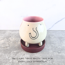 Load image into Gallery viewer, The Leaferie Petit Allegra 7. 2 pot color with face design
