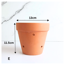 Load image into Gallery viewer, HANNA Terracotta Flowerpot with Holes (Tall) 6 sizes

